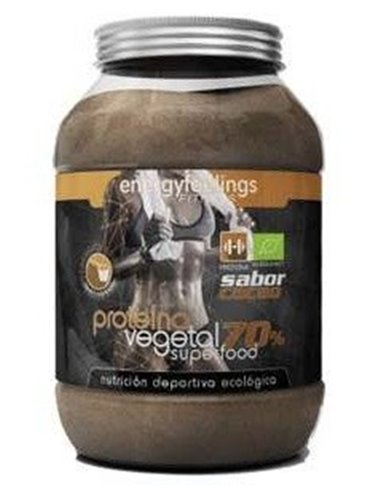 Proteina Vegana 70% Cacao 1,5 Kilos Eco  Vegan Energy Feelings