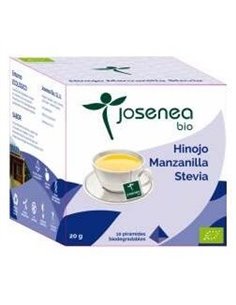 Hinojo-Manzanilla-Stevia 10Piramides Ensobrada Bio de Josenea