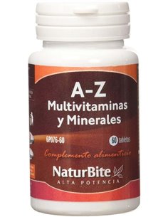 A-Z Multivitaminas y Minerales, 60 Tabl. de NaturBite