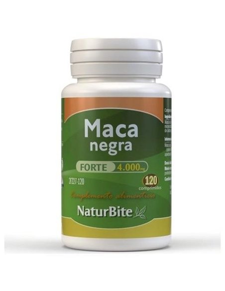 Maca Negra Forte 4000mg, 120 Comp. de NaturBite