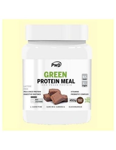 Green Protein Meal Chocolate Brownie 450Gr. de Pwd