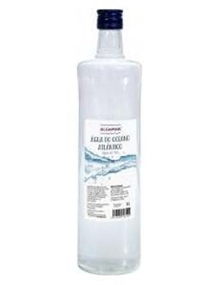 Agua del Océano Atlántico  1 Litro en Cristal de Algamar