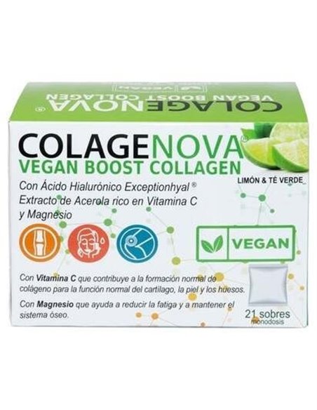Colagenova Vegan Boost Te Verde+Limon 21Sbrs. de Vaminter