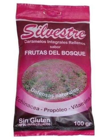 Caramelos Rellenos De Frutas Bosque Azucar 100Gr. de Silvestre