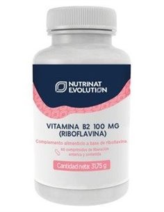 Vitamina B2 100 Mg (Riboflavina) 60 Comp de Nutrinat Evolution
