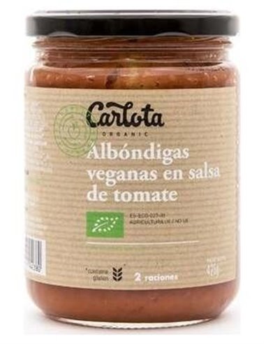 Albondigas En Salsa De Tomate 425Gr. Eco Vegan de Carlota Organic