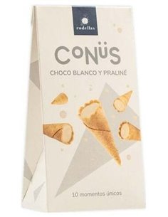 Conus Chocolate Blanco Y Praline 10Udsx70Gr. Bio de Rodellas