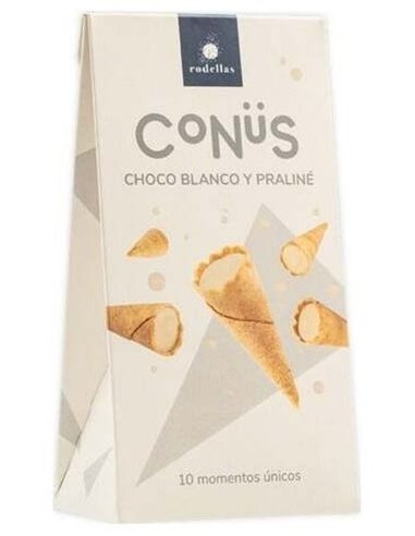 Conus Chocolate Blanco Y Praline 10Udsx70Gr. Bio de Rodellas