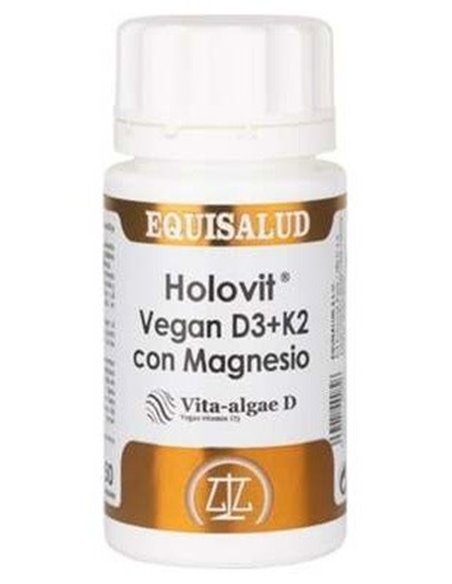 Holovit Vegan D3+K2 Con Magnesio 50Cap. de Equisalud