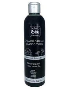 Champu Cabello Blanco Y Gris Gardenia-Aciano 250Ml de Naturabio Cosmetics