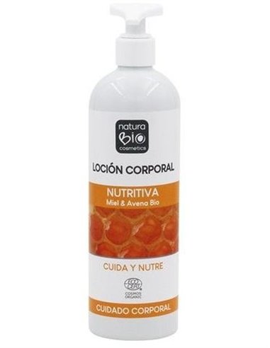 Locion Corporal Nutritiva Miel-Avena 500 Ml Bio de Naturabio Cosmetics