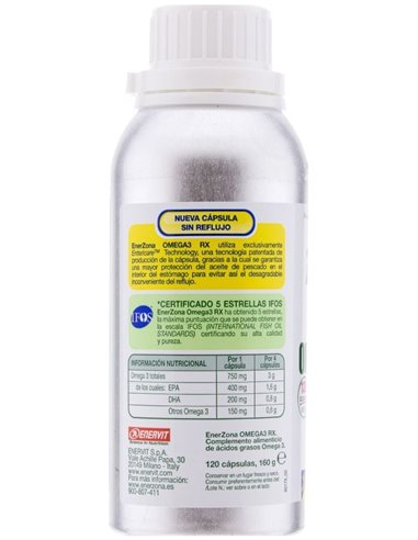 Enerzona Omega 3 Rx 1 Gr 120 Caps de Enerzona