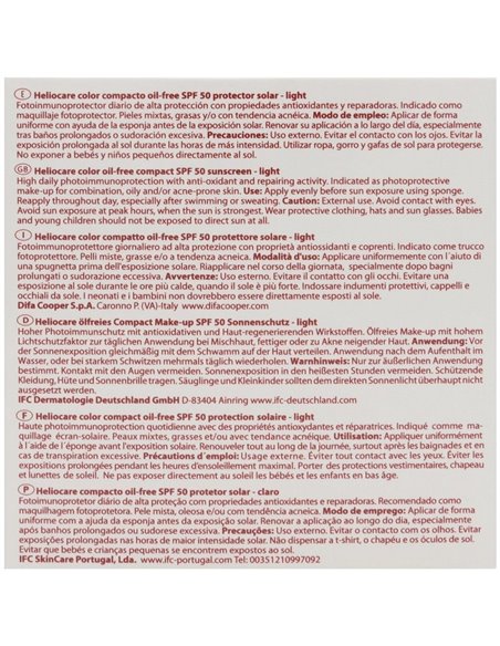 Heliocare Spf50 Compacto Color Light Mate 10Gr. de Heliocare