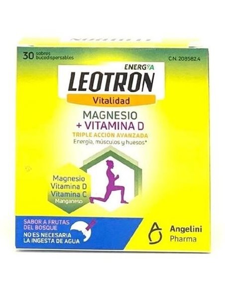 Leotron Mag + Vit D 30 Sticks de Leotron