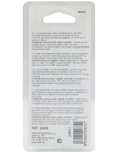 Alicate Cortauñas Prof 24009 de Beter