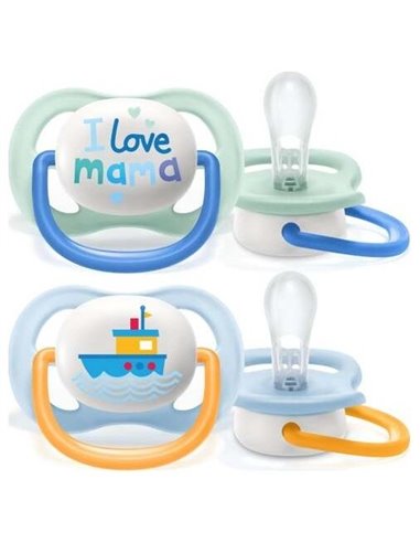 Chupete Ultra Air 0-6Meses Niño 2Ud. Scf080/01 de Avent