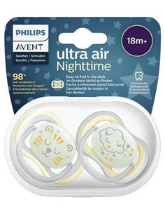 Chupete Nocturno +18Meses Neutro 2Uds. Scf376/01 de Avent