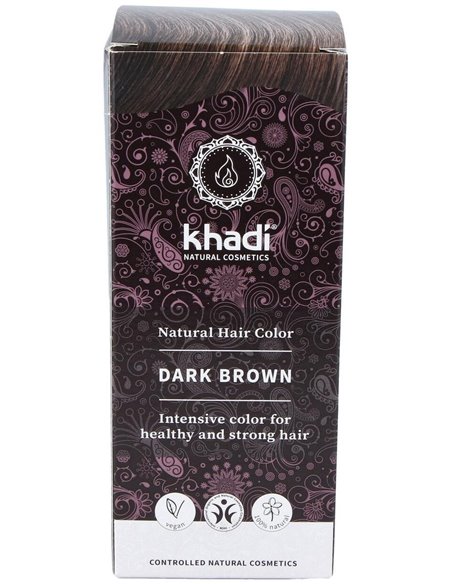 Tinte Herbal Color Castaño Oscuro 100Gr. de Khadi