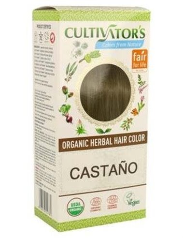 Castaño Tinte Organico 100Gr. Ecocert de Cultivators