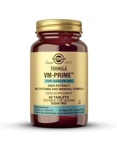 Formula Vm Prime (Adultos+50 Años) 60Comp. de Solgar