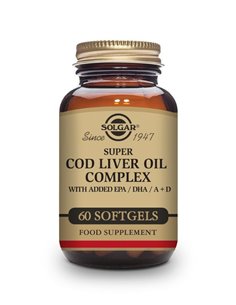 Super Cod Liver Oil Complex  60 cápsulas blandas Solgar 2