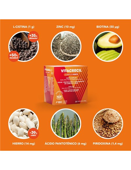 Vitacrecil Complex Forte 180 Caps de Vitacrecil
