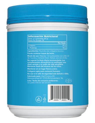 Vital Proteins VP Collagen Peptides 6x567g ES de Meritene