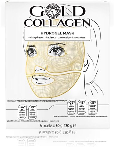 Gold Collagen Hydrogel Mask 4Ud. de Gold Collagen