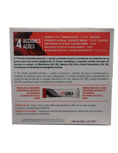 T4 Linea Sabor Pomelo 28Sticks de B.Green (Lab. Lebudit)