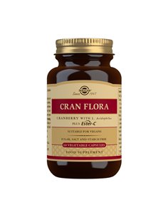 Cran Flora (Arándano Rojo, probióticos y EsterC®)  60 cápsulas vegetales Solgar 2