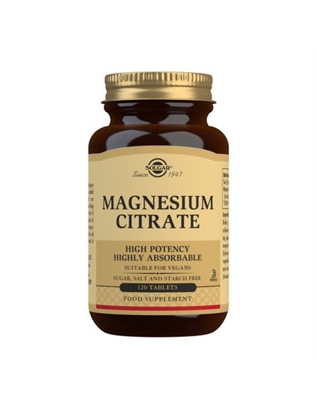 Citrato De Magnesio 120Comp. de Solgar