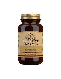 Vegan Enzimas Digestivas  250 comprimidos masticables Solgar 2