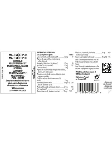 Male Multiple (Compl.Para El Hombre) 120Comp. de Solgar