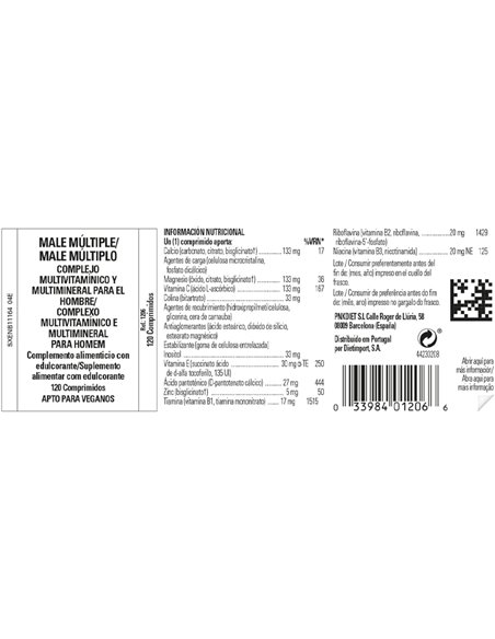 Male Multiple (Compl.Para El Hombre) 120Comp. de Solgar