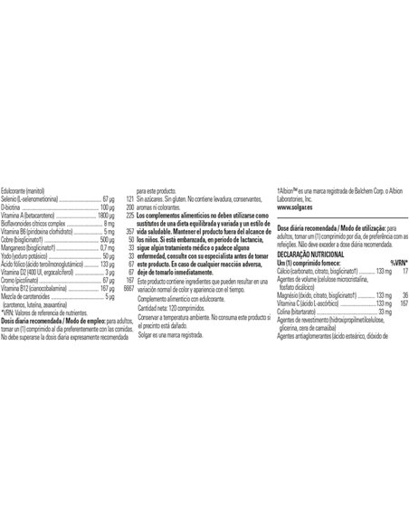 Male Multiple (Compl.Para El Hombre) 120Comp. de Solgar