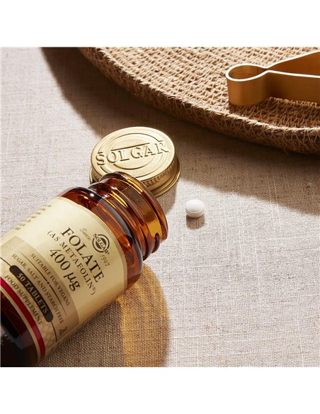 Folacín. Ácido Fólico 400 µg  100 comprimidos Solgar