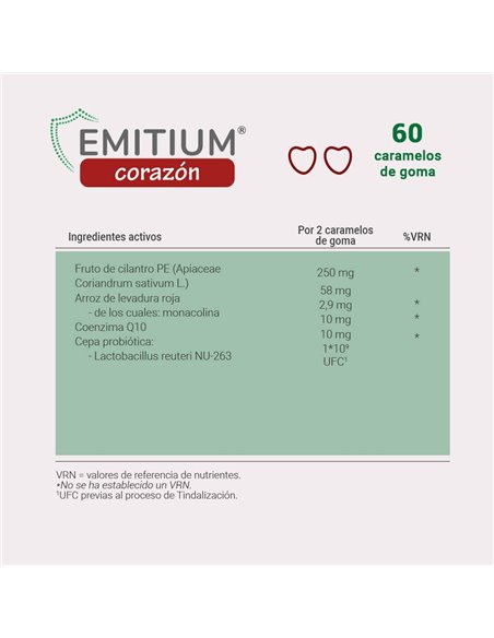 Emitium Corazon 60 Gominolas de Niam