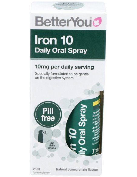 Iron 10 Hierro Spray Oral 25Ml. de Better You