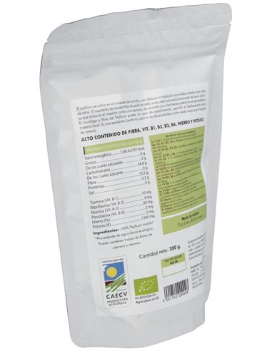 Psyllium Cascara 200Gr. Bio Sg S/A Vegan de Salud Viva