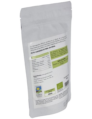Ashwagandha En Polvo 125Gr. Bio Sg S/A Vegan de Salud Viva