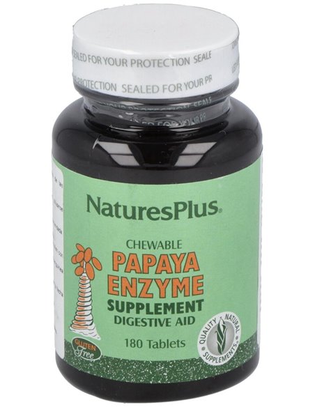Papaya Enzime 180Comp. Masticable de Natures Plus
