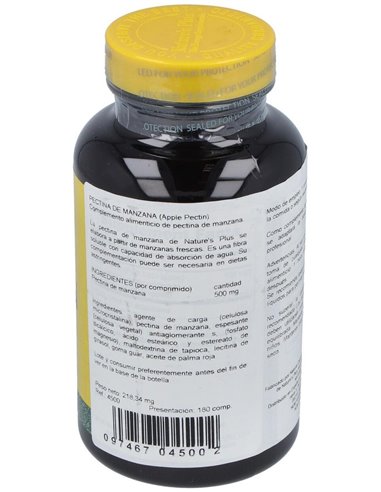 Pectina De Manzana 500Mg. 180Comp. de Natures Plus