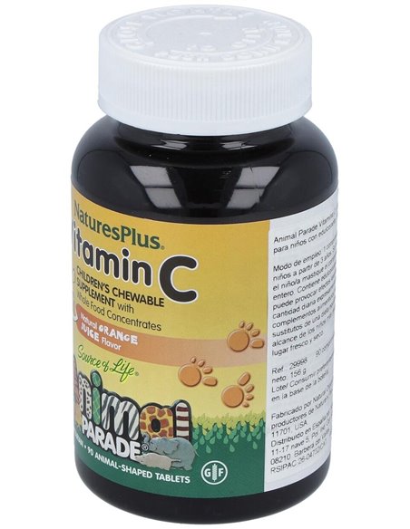 Animal Parade Vit.C  90Animales Masticables de Natures Plus