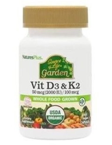 Garden Vitamina D3&K2 60Cap. de Natures Plus