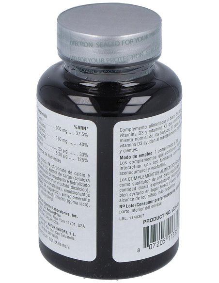 Calcio Magnesio D3 Con Vitamina K2 30 Comp de Natures Plus