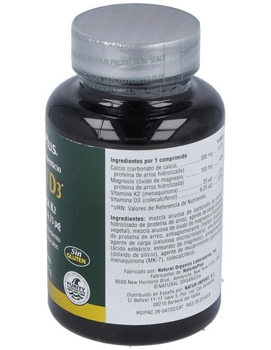 Calcio Magnesio D3 Con Vitamina K2 30 Comp de Natures Plus