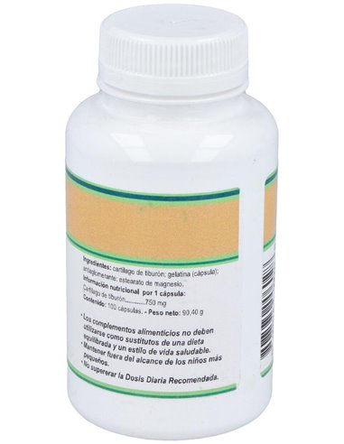 Cartilago De Tiburon 750Mg. 100Cap. de Nutri-Force