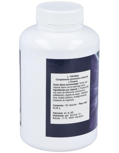 L-Tirosina 500Mg. 120Cap. de Nutri-Force