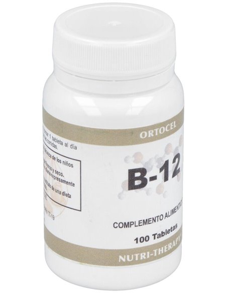 Vitamina B-12 500Mcg. 100Comp. de Ortocel Nutri-Therapy