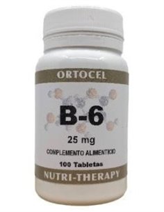Vitamina B-6 100Comp. de Ortocel Nutri-Therapy 2